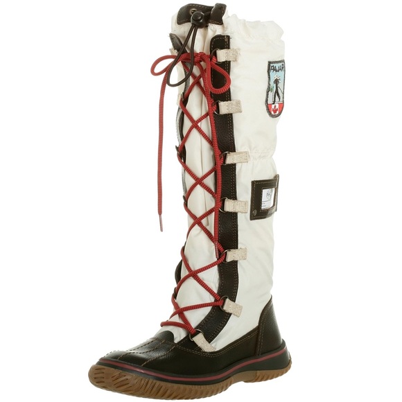 Pajar Shoes - Pajar Women’s Tall Lace-Up Snow Boots size 41 US 10 Brown Cream Apres Ski